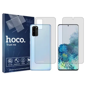 Hoco screen protector HyGEL model suitable for Samsung Galaxy S20 Plus 5G mobile phone along with back protector