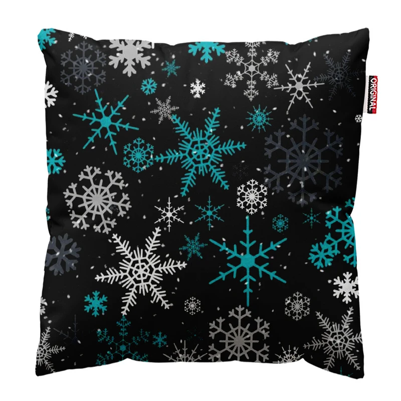 کوسن پاد آفرین طرح زمستون و برف کد 2050 سایز 30*30 سانتی متر