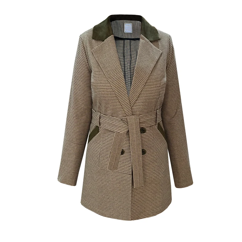 پالتو زنانه مدل پشمی چهارخونه