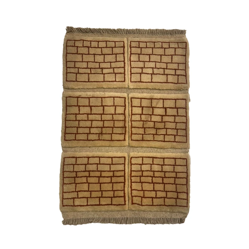 گبه دستباف نیم متری مدل بافت قشقای شیراز کد NKP-sgp53