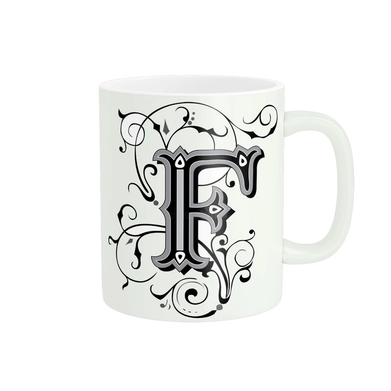 ماگ پاد آفرین طرح حرف F کد 1074