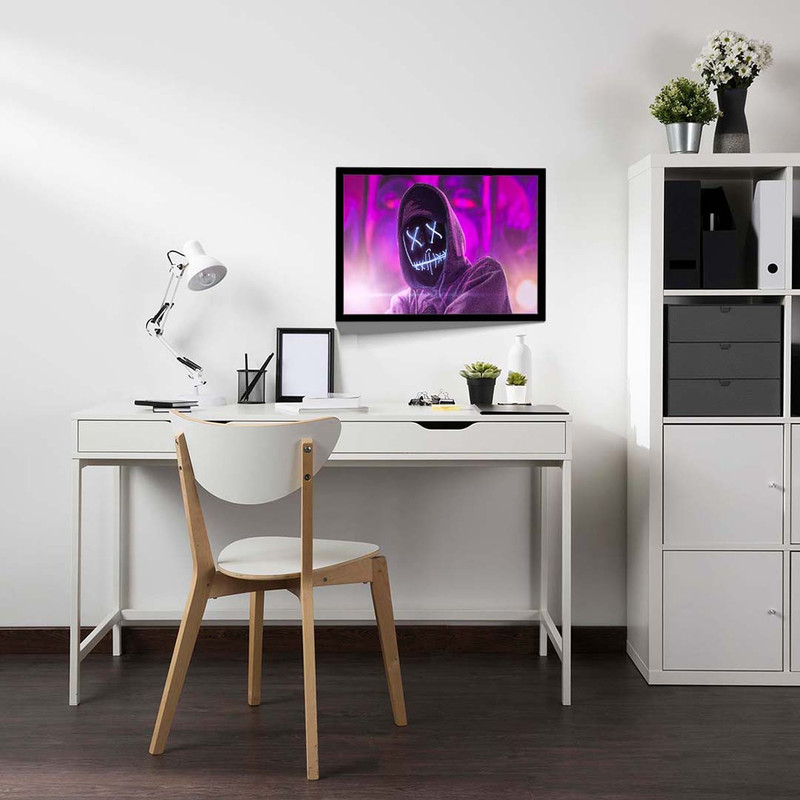 تابلو مدل hoodie neon guy کد F-13009