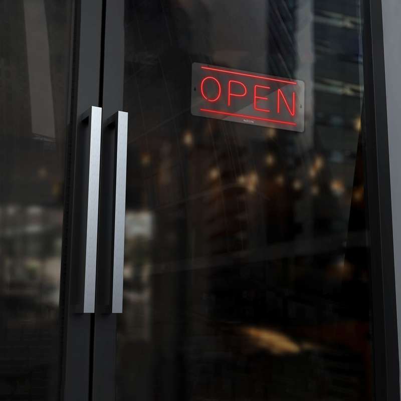 چراغ دیواری نئون دیزاین طرح Open_RD