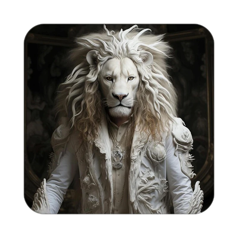 زیر لیوانی کاکتی طرح شیر مدل mp23064