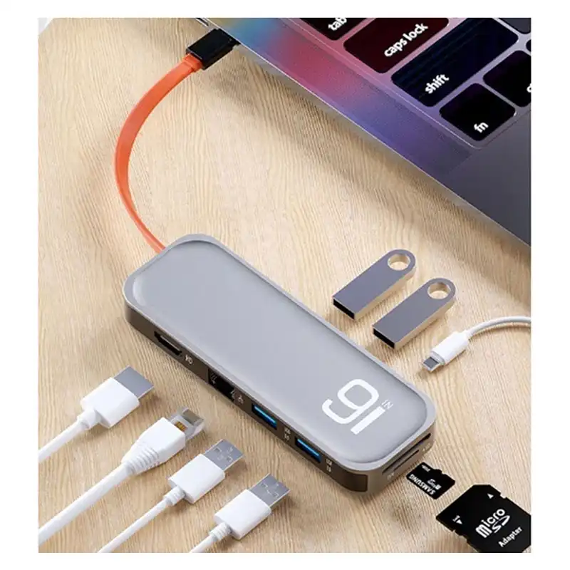 هاب 9 پورت USB-C مدل TR02
