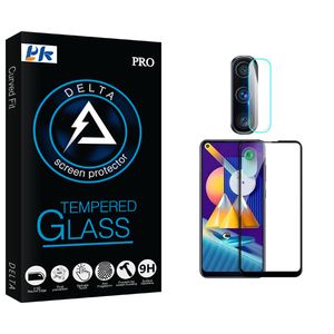 محافظ صفحه نمایش سرامیکی پی کی مدل Delta Pro مناسب برای گوشی موبایل سامسونگ Galaxy M11 به همراه محافظ لنز دوربین