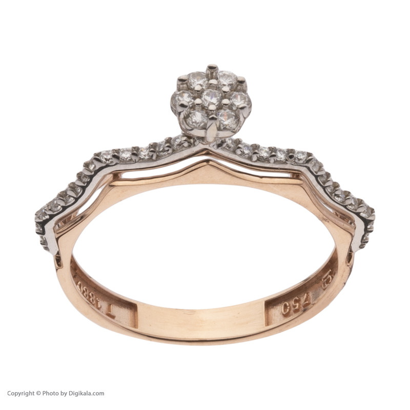 ست حلقه و پشت حلقه طلا 18 عیار زنانه مایا ماهک مدل MR0930 سایز 54 ست حلقه و پشت حلقه طلا 18 عیار زنانه مایا ماهک مدل MR0930 سایز 54