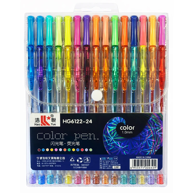 روان نویس 1.0 میلی متری مدل پاستیلی اکلیلی بسته 24 عددی