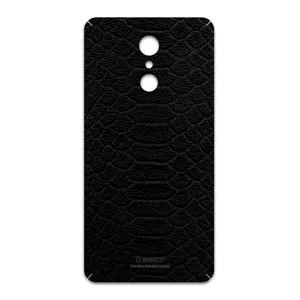 MAHOOT Black-Snake-Leather Cover Sticker for LG Q Stylus