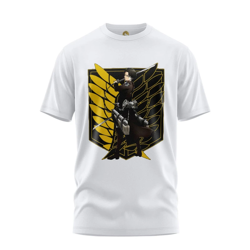 تی شرت آستین کوتاه مردانه هومرو مدل TW402 طرح اتک آن تایتان