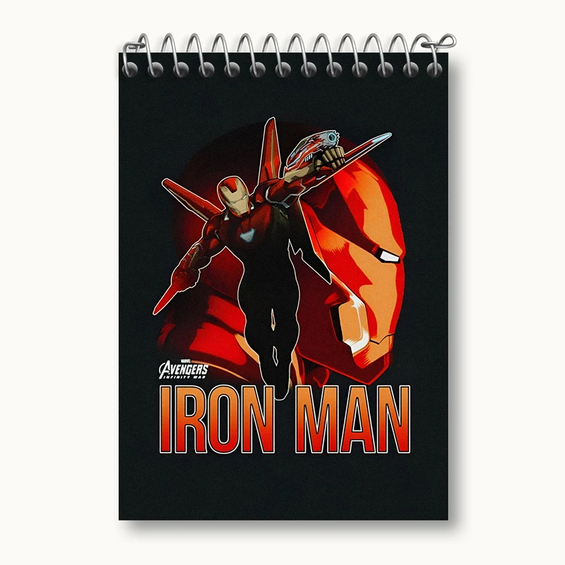 دفتر یادداشت 50 برگ خندالو طرح مرد آهنی مارول (Marvel) کد N5711