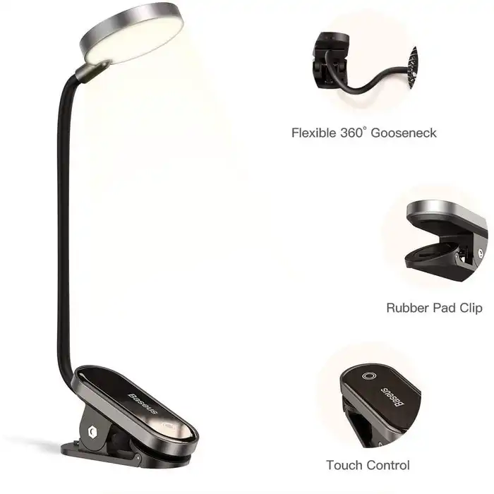 چراغ مطالعه باسئوس مدل MINI CLIP LAMP