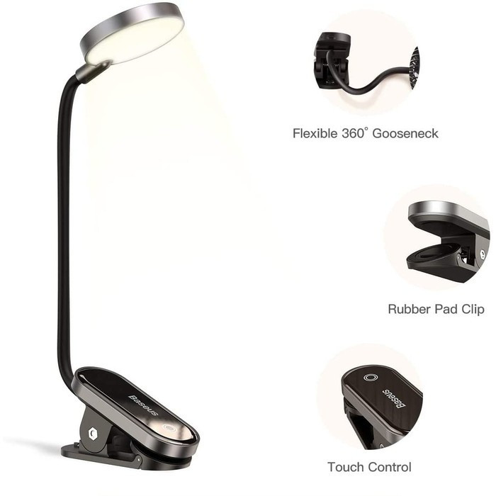 چراغ مطالعه باسئوس مدل MINI CLIP LAMP