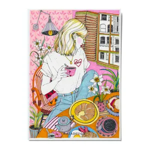کارت پستال ماسا دیزاین مدل POSTSM0043 GIRL 