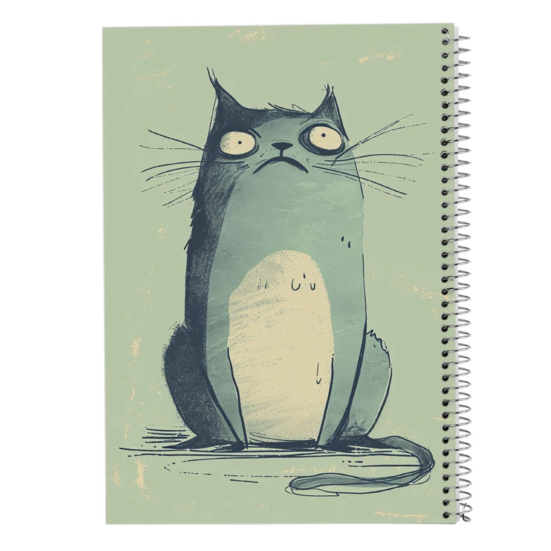 دفتر ژورنال نویسی 50 برگ مدوپد مدل نقطه ای طرح گربه کد DF14736