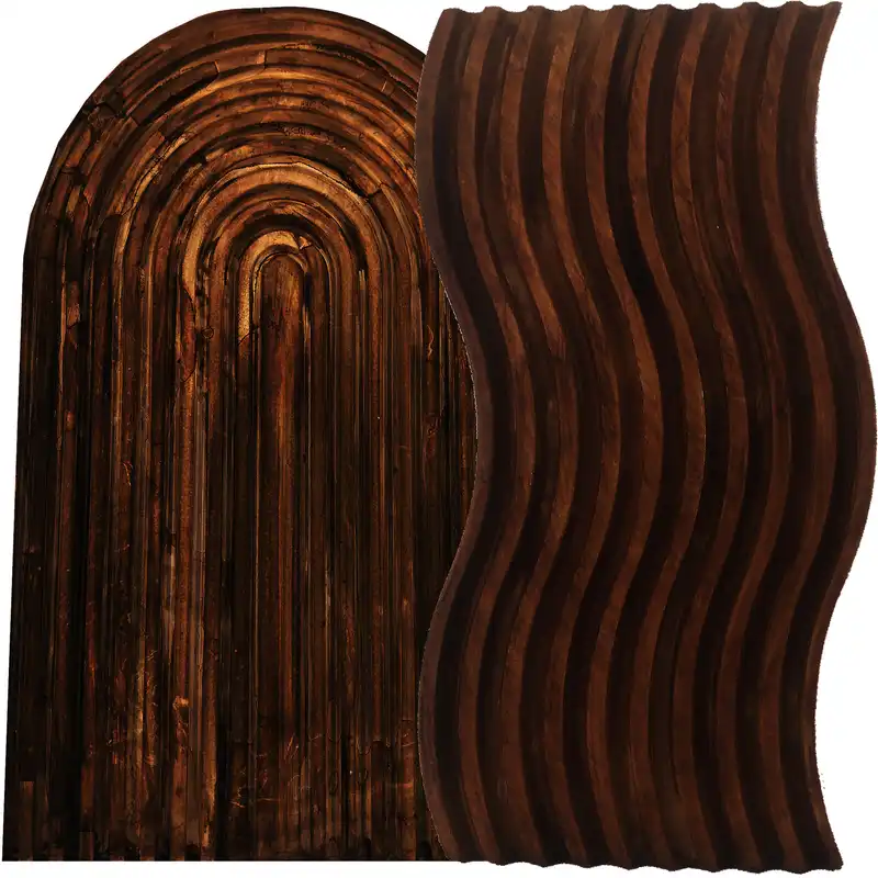 استند تزئینی مدل رایزر طرح رنگین کمان و موج شیاردار کد 1689 مجموعه 2 عددی