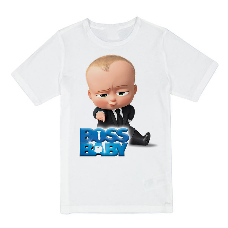 تی شرت پسرانه مدل BABY BOSS کد 02 رنگ سفید