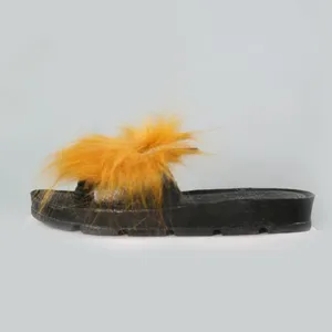 دمپایی زنانه مدل خرگوش رنگ خردلی