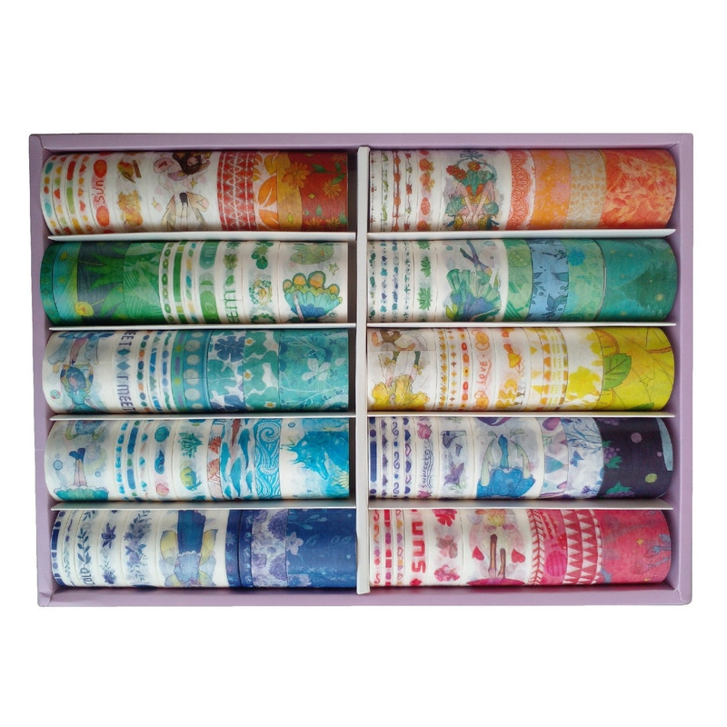  چسب نواری مدل واشی کد P77 مجموعه 100 عددی