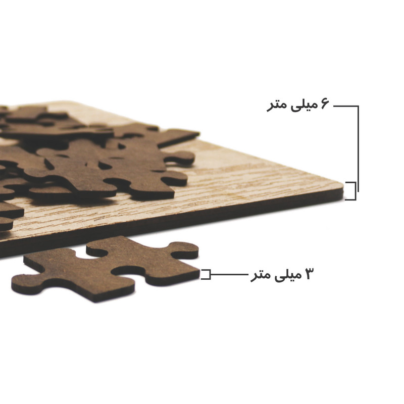 پازل 35 تکه رین استار مدل چوبی  باب اسفنجی