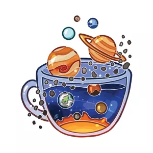 برچسب لپ تاپ پویا مارکت طرح چای سیاره کد 585
