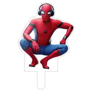 تاپر کیک طرح مرد عنکبوتی نشسته کد 32