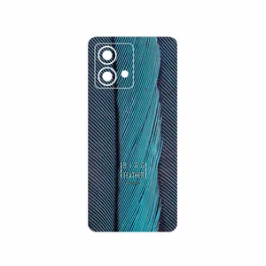 MAHOOT Turquoise feathers Cover Sticker for Motorola Moto G84