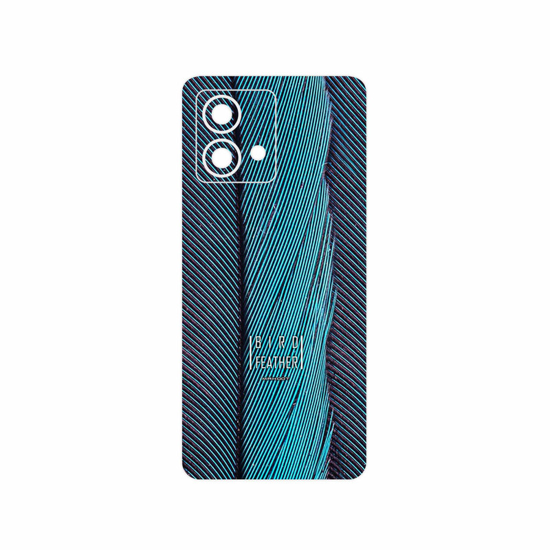 برچسب پوششی ماهوت مدل Turquoise feathers مناسب برای گوشی موبایل موتورولا Moto G84