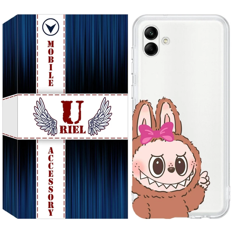 کاور یوریل مدل Clear کد 109 طرح لبوبو Labubu مناسب برای گوشی موبایل سامسونگ Galaxy A04e