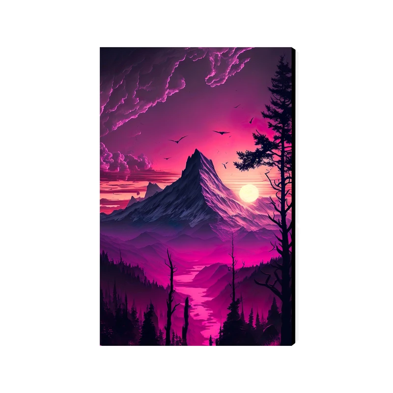 تابلو شاسی عرش مدل فانتزی منظره کوهستان کد As4218