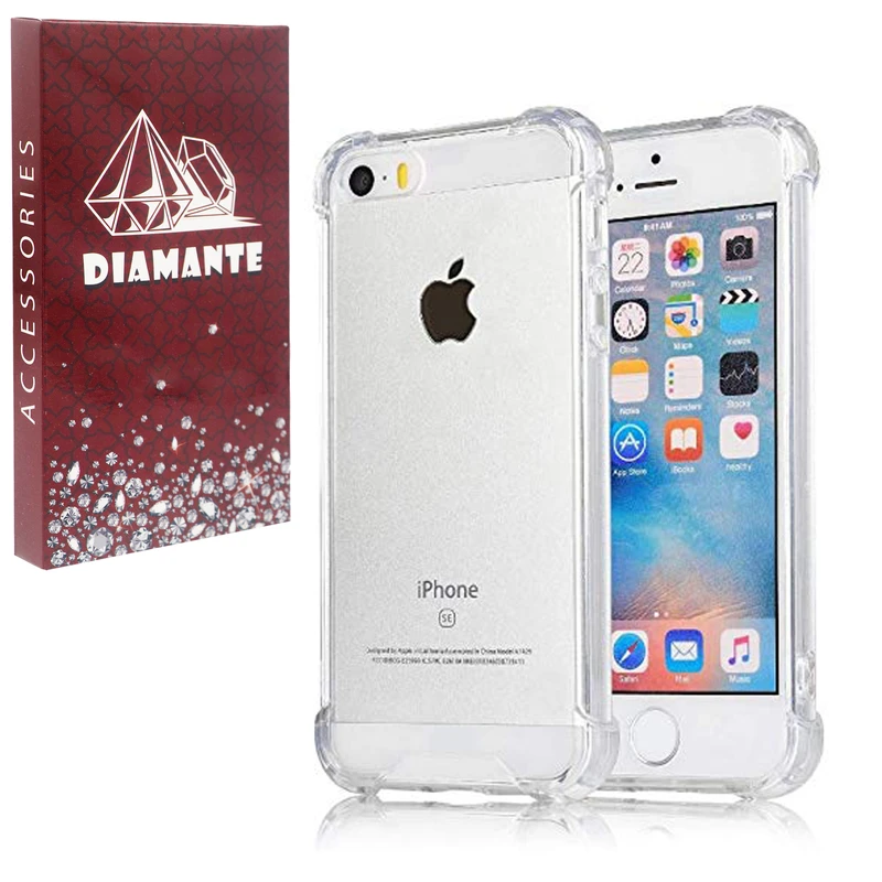 کاور دیامانته مدل بی رنگ مناسب برای گوشی موبایل اپل iPhone SE