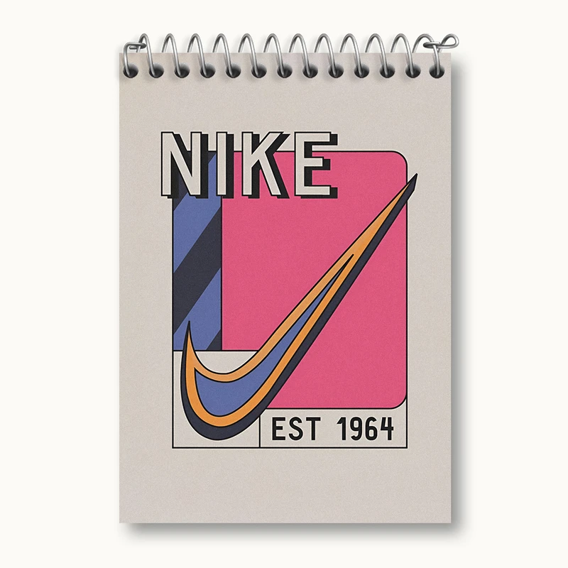 دفتر یادداشت 50 برگ خندالو طرح نایک (Nike) کد N2668