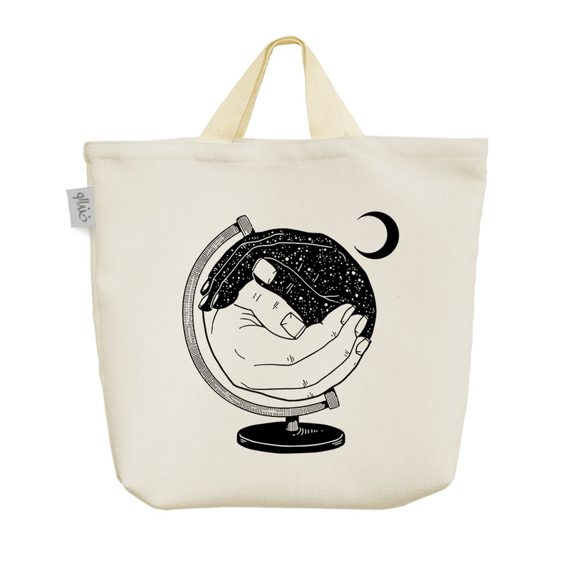 ساک خرید خندالو مدل یین و یانگ کره زمین کد H1519