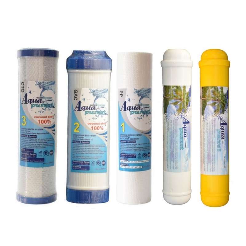 فیلتر دستگاه تصفیه کننده آب آکوا پیورست مدل NSF-05 مجموعه 5 عددی