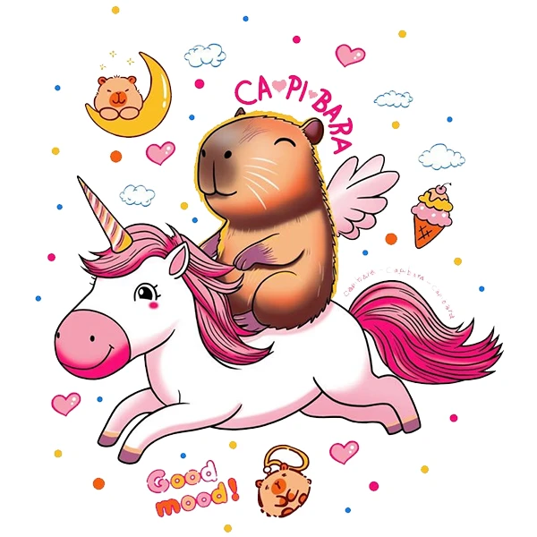 استیکر پارچه و لباس پاد آفرین طرح کارتونی سنجاب کد 4234