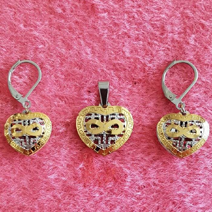 نیم ست زنانه مدل قلب کد p656 نیم ست زنانه مدل قلب کد p656