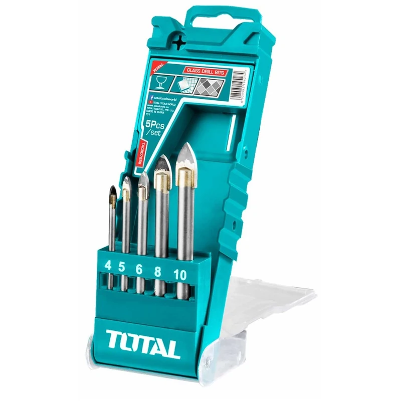 مته شیشه توتال مدل TACSD7256 مجموعه 5 عددی