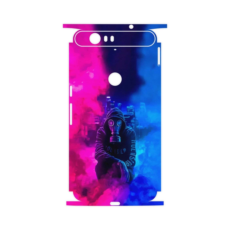 برچسب پوششی ماهوت مدل Smoke Rainbow Digital Art 2-FullSkin مناسب برای گوشی موبایل گوگل Nexus 6P