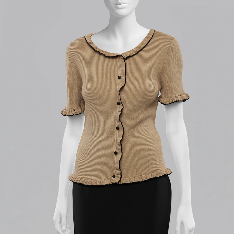 پلیور یقه گرد زنانه ترندیول مدل 828587056