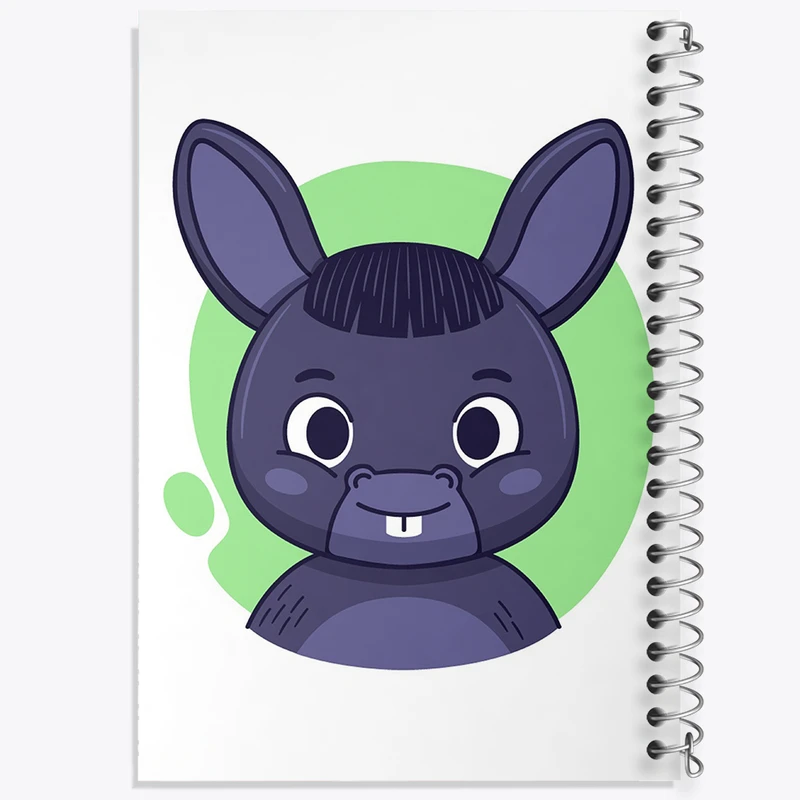 دفتر لیست خرید 50 برگ خندالو طرح الاغ حیوانات بامزه کد 37149