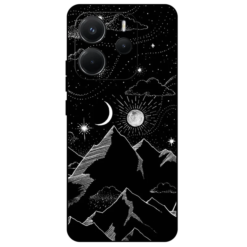 کاور مگافون طرح کوه مدل 8078 مناسب برای گوشی موبایل شیائومی Redmi Note 14 4G