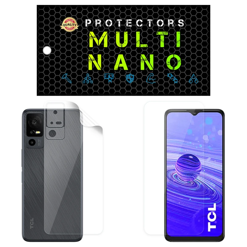 محافظ صفحه نمایش مولتی نانو مدل X-SFT مناسب برای گوشی موبایل تی سی ال 40 NxtPaper 5G به همراه محافظ پشت