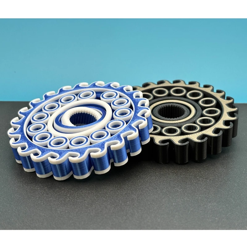 عکس شماره 3 : اسپینر طرح سه بعدی دو رنگ مدل ژیروسکوب