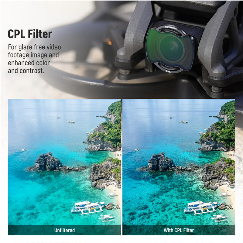 فیلتر لنز نیویر مدل DJI Avata Pro Mini FPV بسته 6 عددی