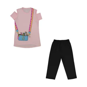 ست تی شرت و شلوارک دخترانه سون پون مدل 1391735-84