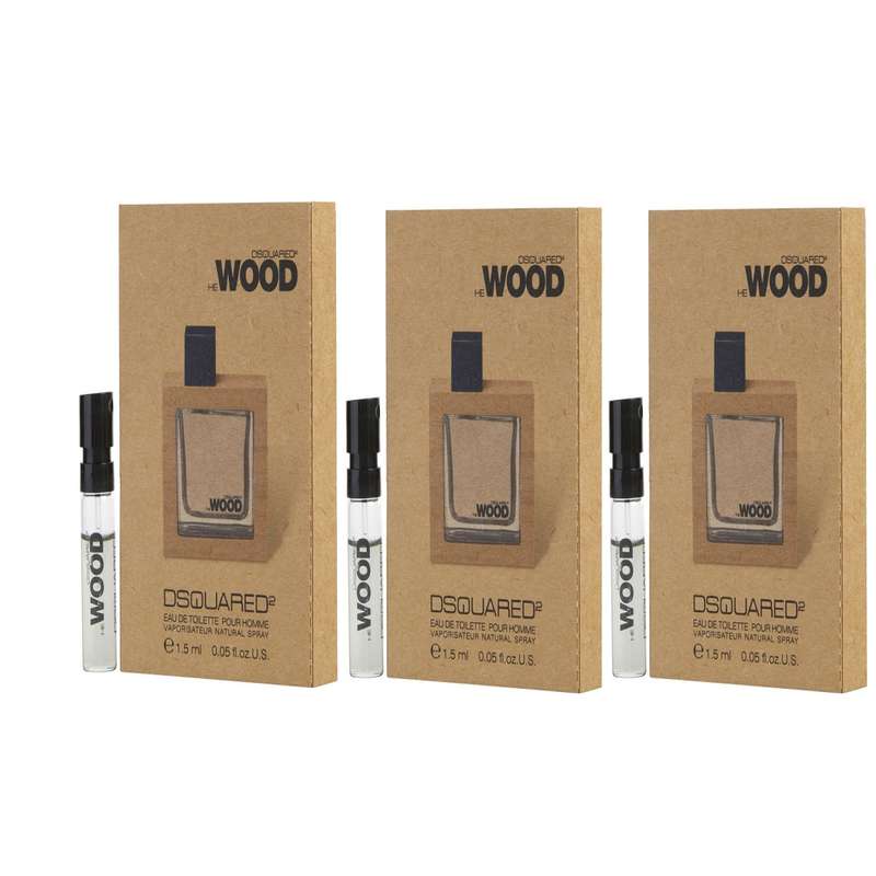 عطر جیبی مردانه دیسکوارد مدل He Wood حجم 1.5 میلی لیتر بسته 3 عددی