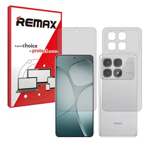 Remax Hydrogel model Transparent Screen Protector for Xiaomi Redmi K70 Ultra mobile phone along with the back protector