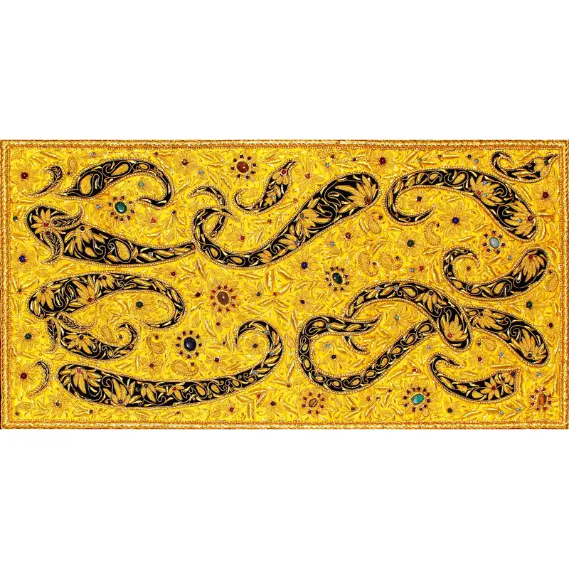 تابلو فرش جواهر مدل paisley