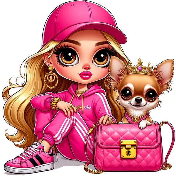 استیکر پارچه و لباس پاد آفرین طرح دختر کد 4943