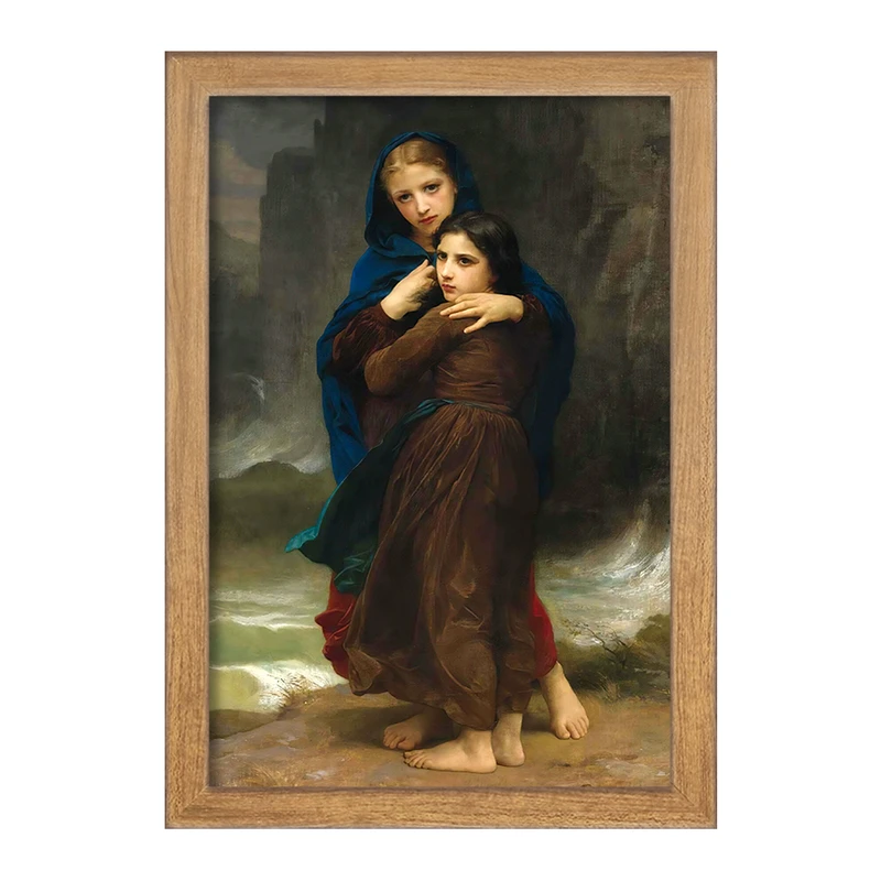 تابلو خندالو مدل نقاشی طوفان اثر ویلیام بوگرو کد F12504